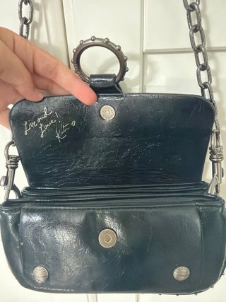Bolso Kate Negro Cadena y Anilla