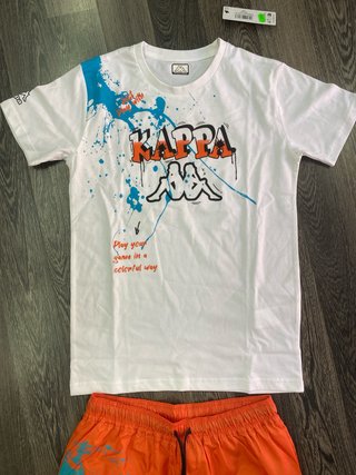 Kappa T-shirt e pantaloncino mare bambino