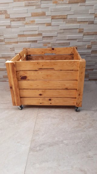 Caja de madera artesanal, rústico
