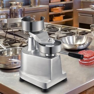 Máquina para Hacer Hamburguesas Comerciales, Moldeador de Hamburguesas de 100 mm/4 pulgadas, Prensa de Hamburguesas de Acero Inoxidable de Grado Alimenticio, Procesador de Carne de Cocina con 1000...
