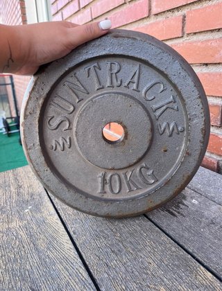 Disco de pesas de hierro 10 kg Suntrack