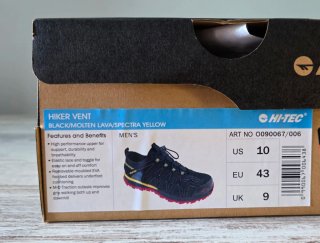 Zapatillas Hi-Tec Negras Rojas Talla 43