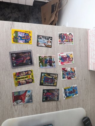 Cromos de fútbol Messi, Cristiano, Yamal