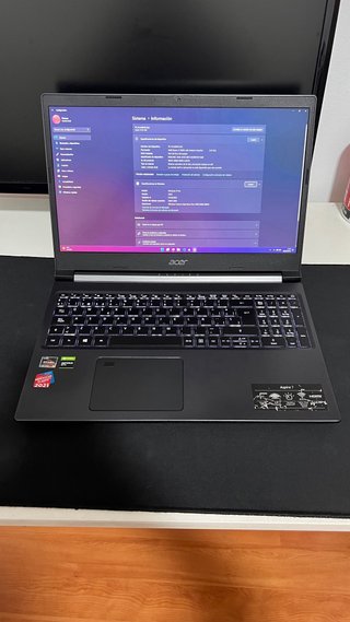 Portátil Acer Aspire 7 Ryzen 5 16GB GTX 1650