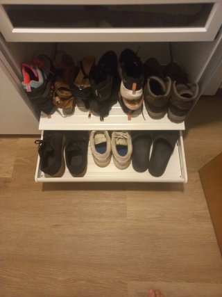Zapatero Ikea Blanco Metal