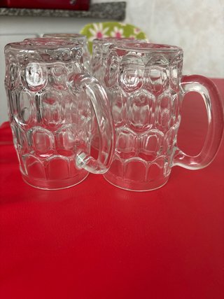 Jarras de cerveza de cristal (8 unidades)
