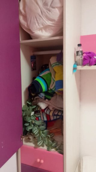 CONJUNTO ARMARIOS Y ESTANTERÍA PARED NIÑA