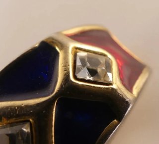 Pendientes Metal Dorado con Cristales naturales Mu