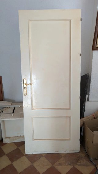 Puertas interiores maciza blanca