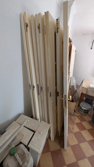 Puertas interiores maciza blanca