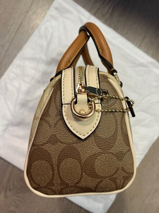 Bolso Coach Rowan 18 Mini Satchel Beige Nuevo