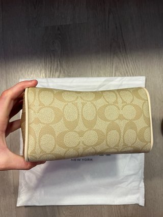 Bolso Coach Rowan 18 Mini Satchel Beige Nuevo