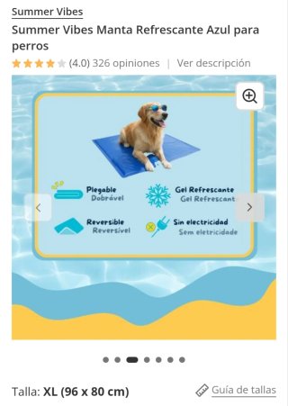 Manta Refrescante Verano Perro/Gato Azul