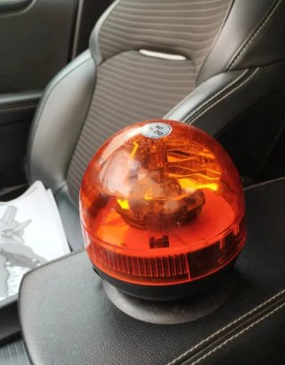 Luz de emergencia naranja DC 12V