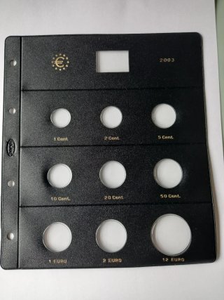 Hojas para monedas Euro