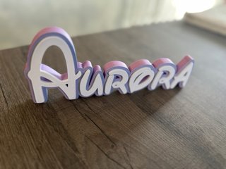 Scritta decorativa Aurora