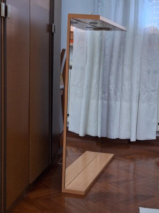 Specchio bagno legno 110x96 cm