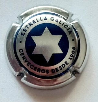 Placa chapa Estrella Galicia