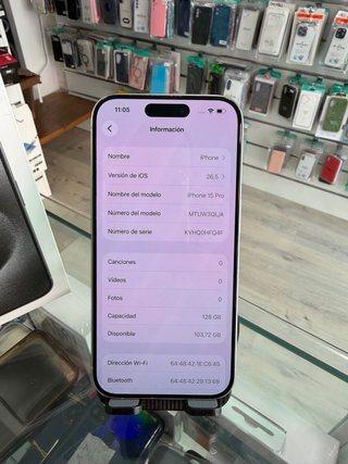 iPhone 15 pro 128gb todo original impecable