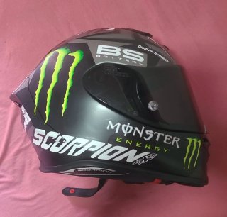 Casco Moto Scorpion R1 Monster Premium