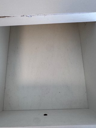 Cómoda de madera maciza blanca