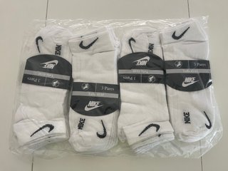 Calcetines Nike Blancos Talla 41-45 (12 Pares)