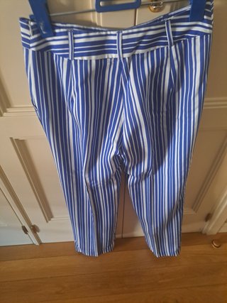 Pantalón Adolfo Dominguez Rayas Azul/Blanco
