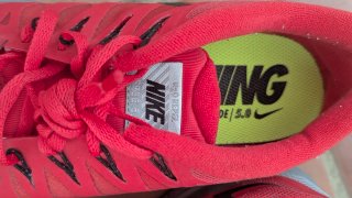 Nike Free 5.0 Deportivas Running Fitness Gris/Rojo