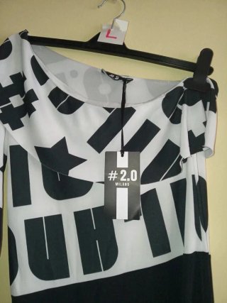Vestido asimétrico estampado