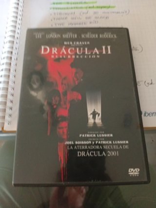 Drácula II: Resurrección DVD Terror Español