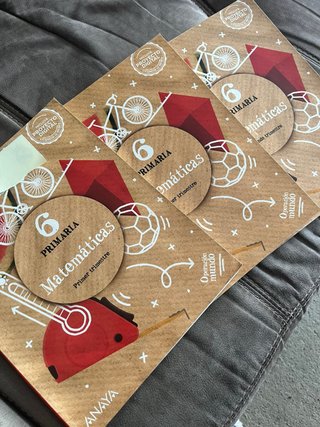 Libros de matemáticas de 6 primaria, anaya.