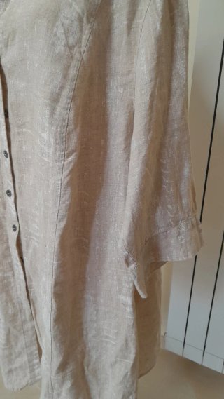 Ulla Popken vestito oversize 100% lino