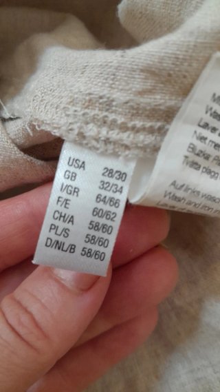 Ulla Popken vestito oversize 100% lino