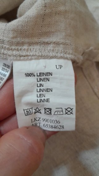 Ulla Popken vestito oversize 100% lino