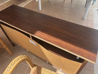 Mueble TV Ikea Madera Oscura
