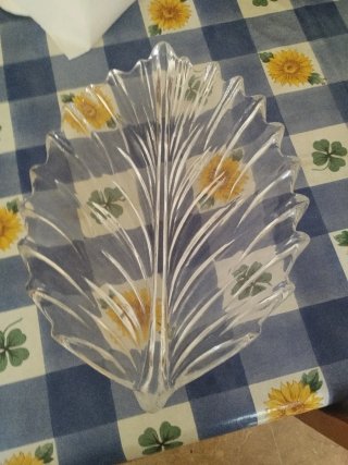 Centro de mesa hoja cristal