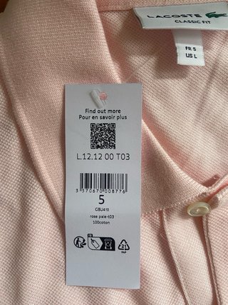 Polo Lacoste Rosa “NUEVO”