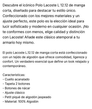 Polo Lacoste Rosa “NUEVO”