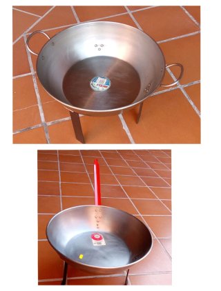 Sartén Pulida 40cm con Patas