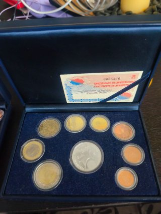 Estuche Monedas Euro 2002 y 2003 Calidad Proof