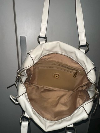 Borsa Love Moschino bianca con cuore oro