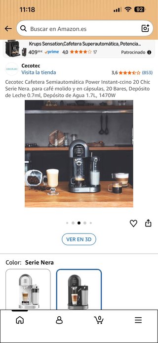 Cafetera Cecotec Power Instant-ccino 20 Chic
