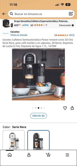 Cafetera Cecotec Power Instant-ccino 20 Chic