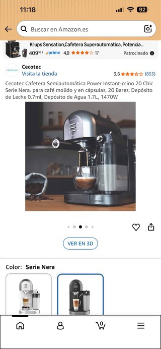 Cafetera Cecotec Power Instant-ccino 20 Chic