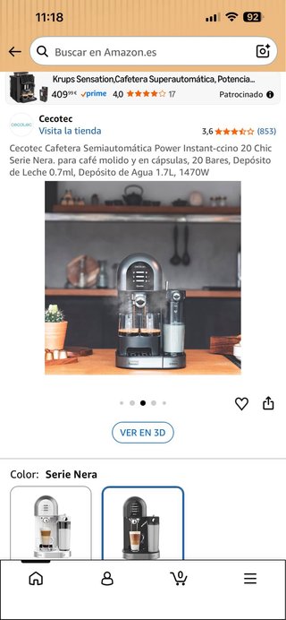 Cafetera Cecotec Power Instant-ccino 20 Chic