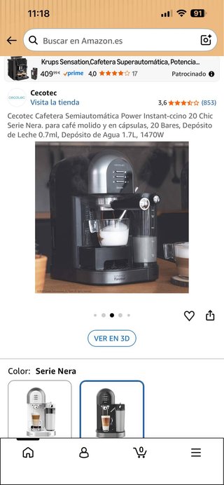 Cafetera Cecotec Power Instant-ccino 20 Chic