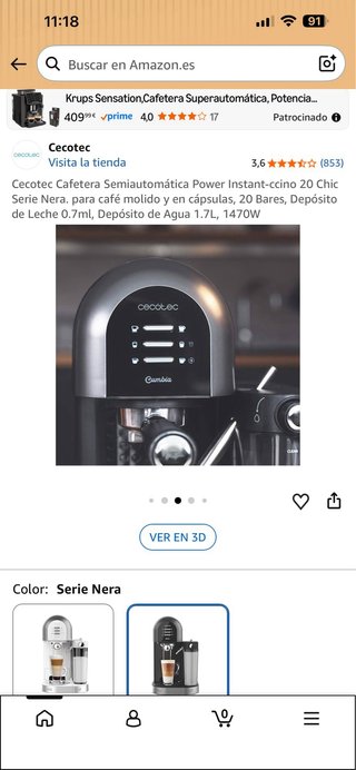 Cafetera Cecotec Power Instant-ccino 20 Chic