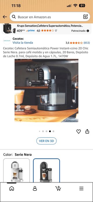 Cafetera Cecotec Power Instant-ccino 20 Chic