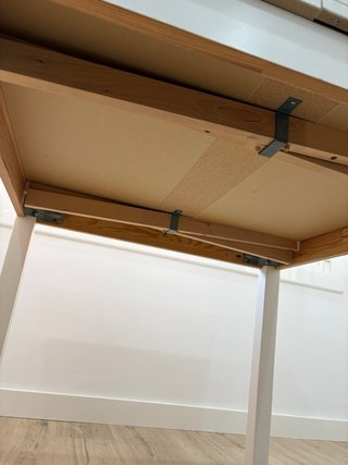 Mesa extensible Ikea blanca 90x90