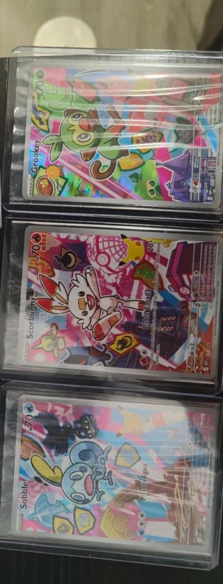 Cartas  Grookey, Scorbunny, Sobble 30 español